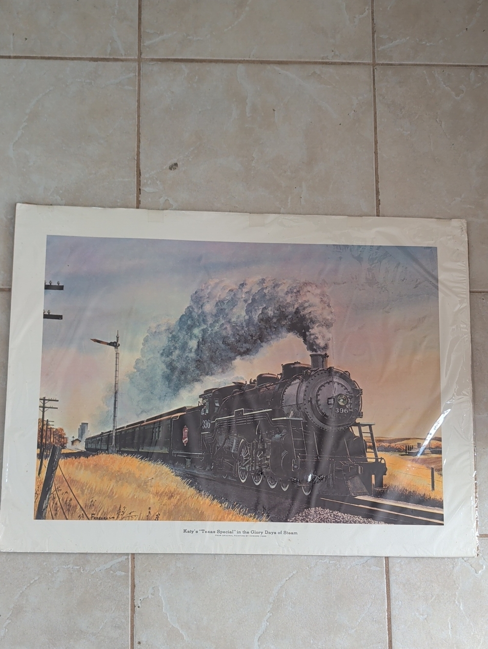 VTG Katy's " Texas Special" In The Glory Days Of Steam Howard Fogg Print Big Boy